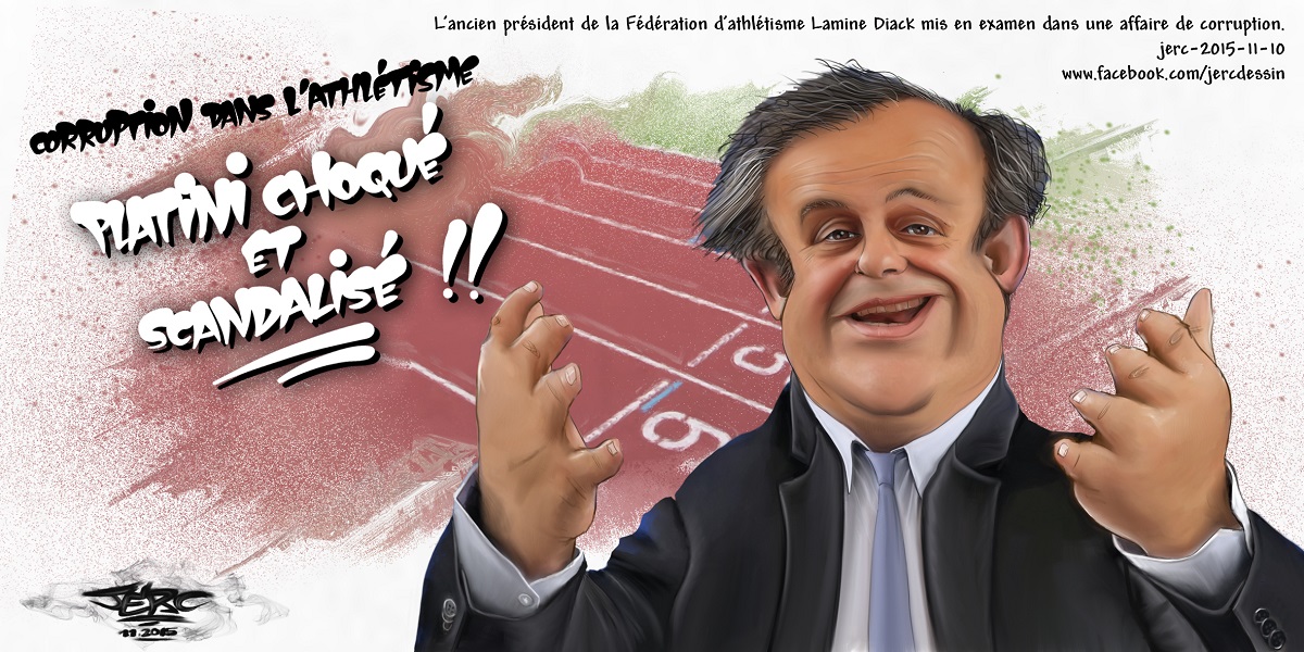 Michel Platini est choqué, la corruption n'est plus le monopole du foot !