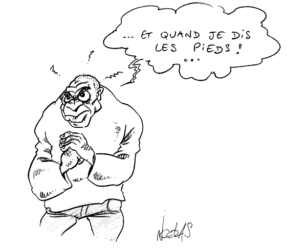 dessin d'une brute épaisse