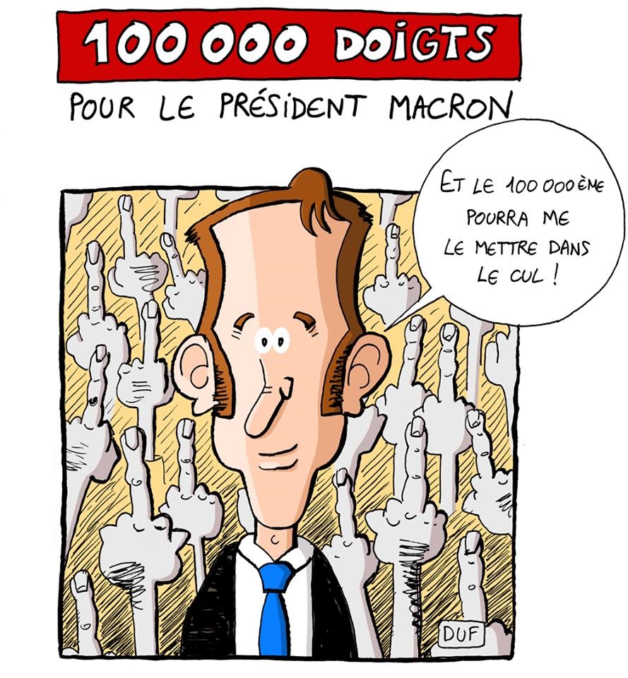 dessin d'actualité humoristique sur le selfie d'Emmanuel Macron à Saint-Martin