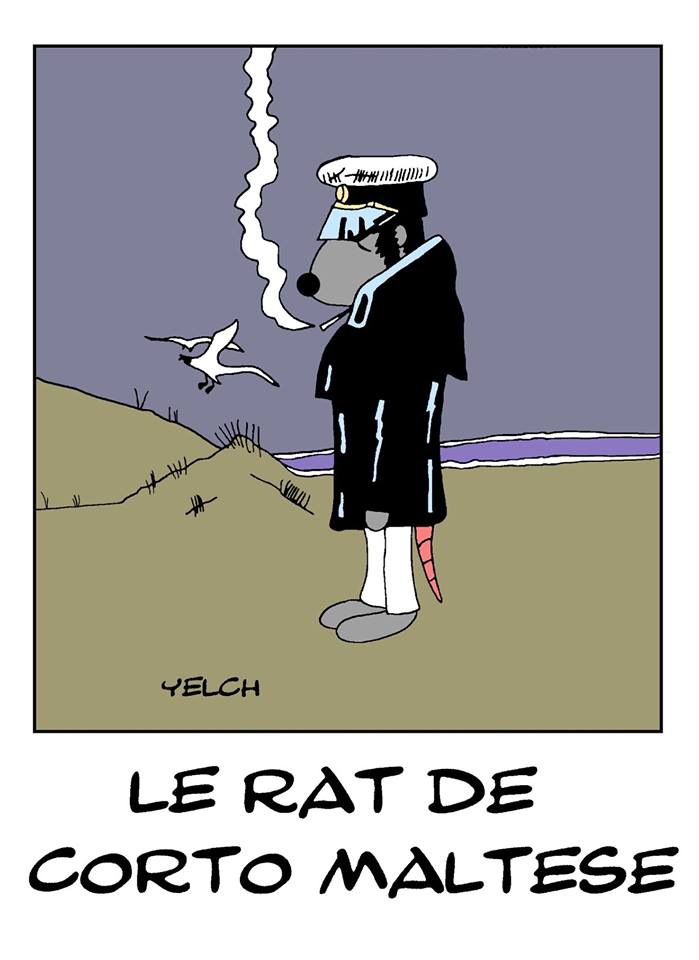 dessin de Yelch sur Corto Maltese