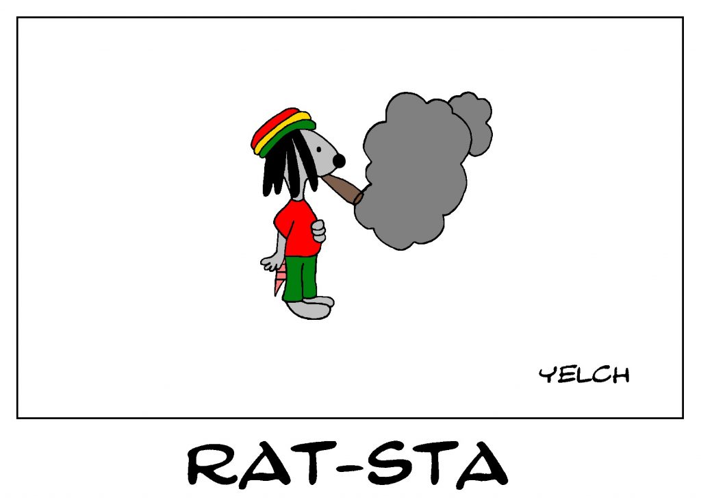 dessin de Yelch sur les rastas