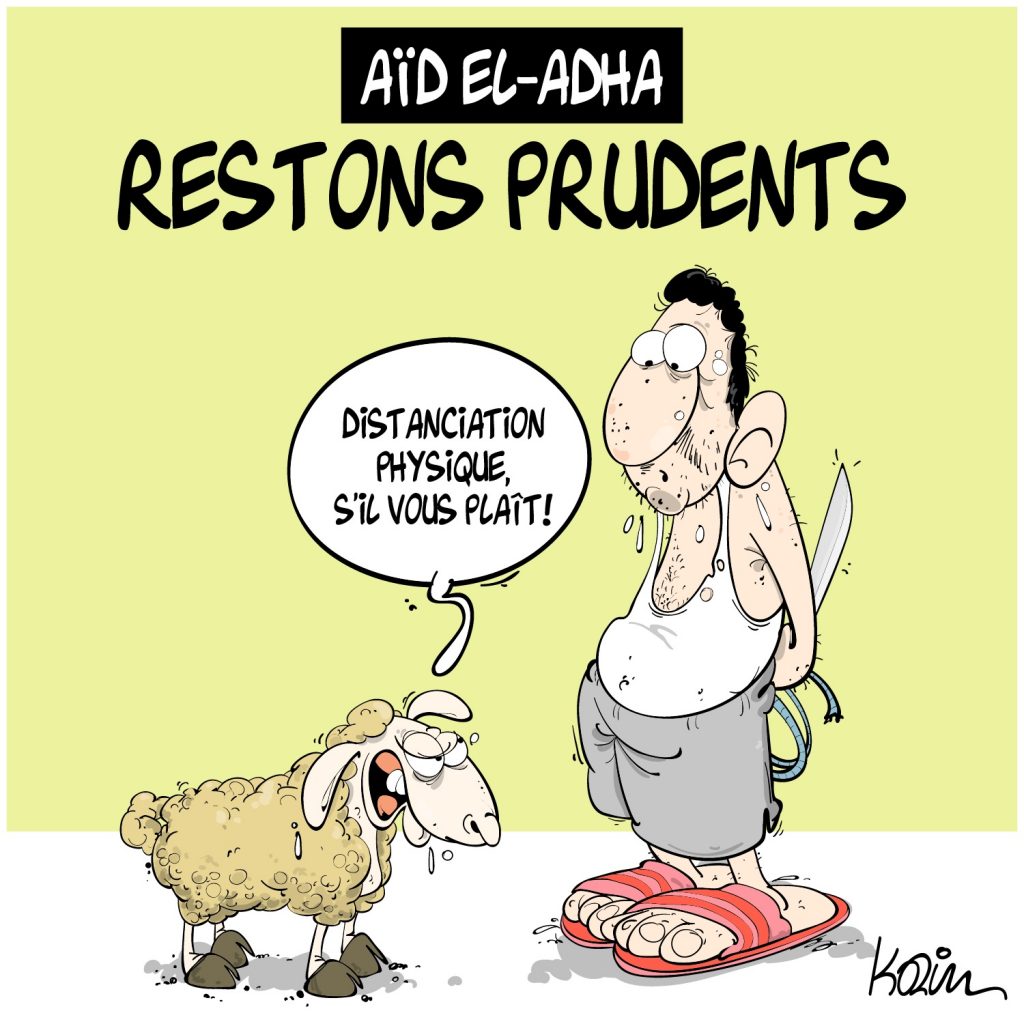 humour dessin humoristique image drôle actualité coronavirus mouton Aïd al-Adha Aïd el-Kébir