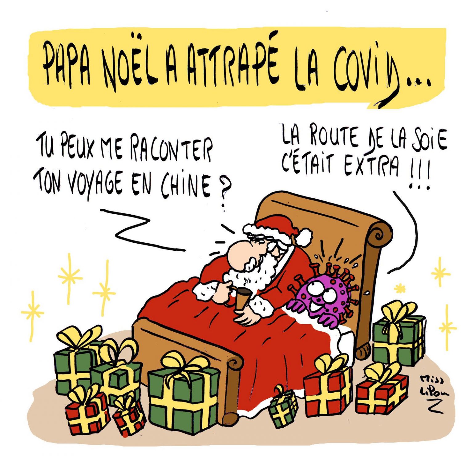 Scoop de la Gazette des Lutins : « Papa Noël a attrapé la Covid