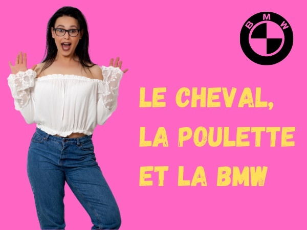 humour, blague sur les chevaux, blague sur les poulettes, blague sur les BMW, blague sur la taille du sexe, blague sur les morales, blague sur les pénis