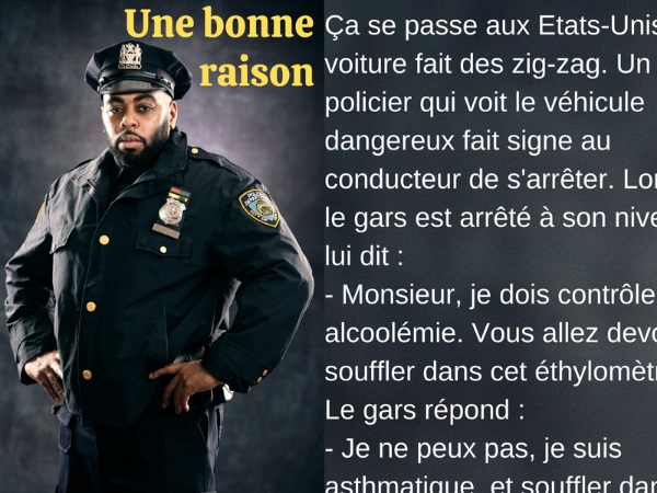 humour blague police alcool contrôle alcoolémie