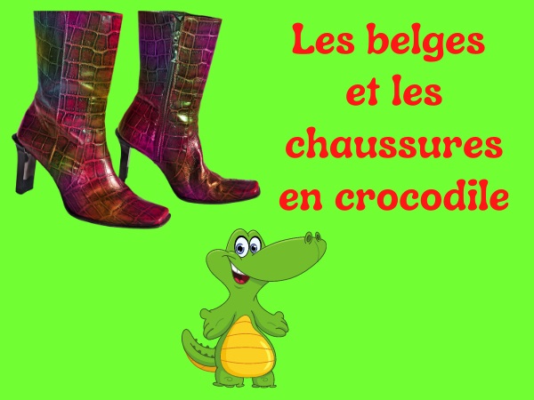 humour, blague belges, blague Paris, blague chaussures, blague mode, blague crocodiles, blague chasse, blague Afrique, blague chaussures en croco, blague capture, humour reptilien