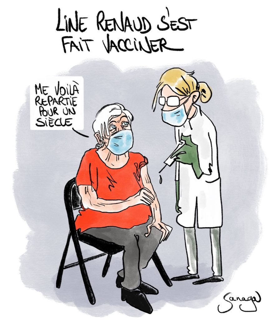 dessin presse humour coronavirus covid-19 image drôle vaccin anti-covid Line Renaud