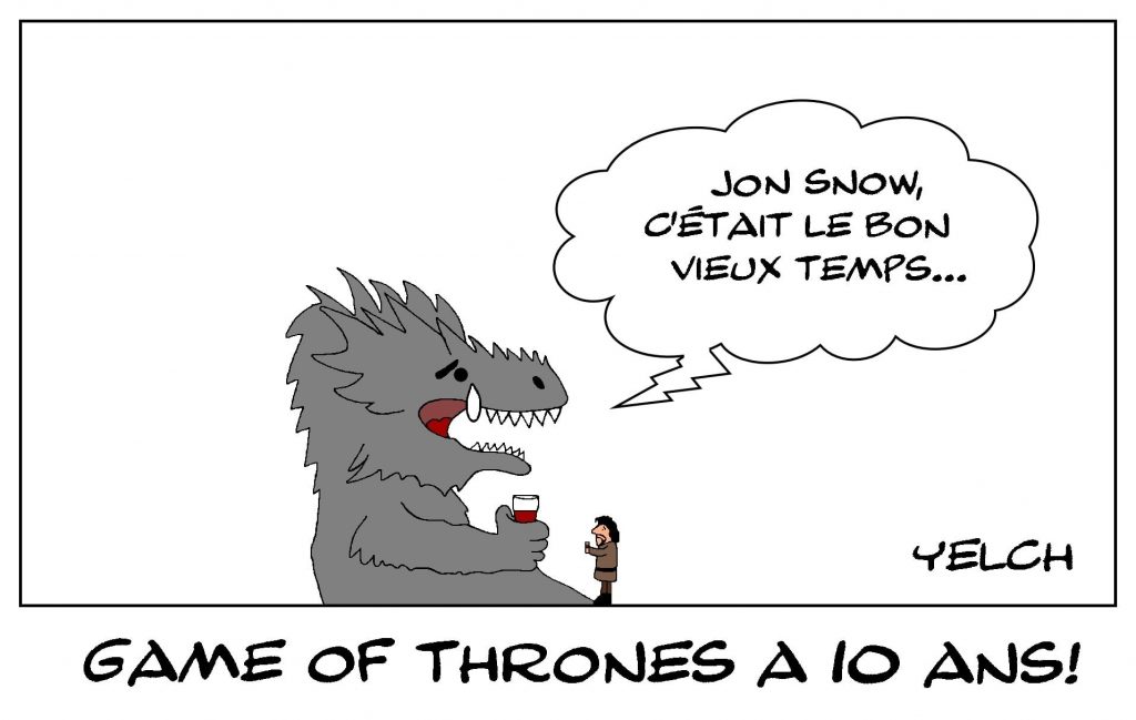 dessins humour Game of Thrones image drôle anniversaire Jon Snow