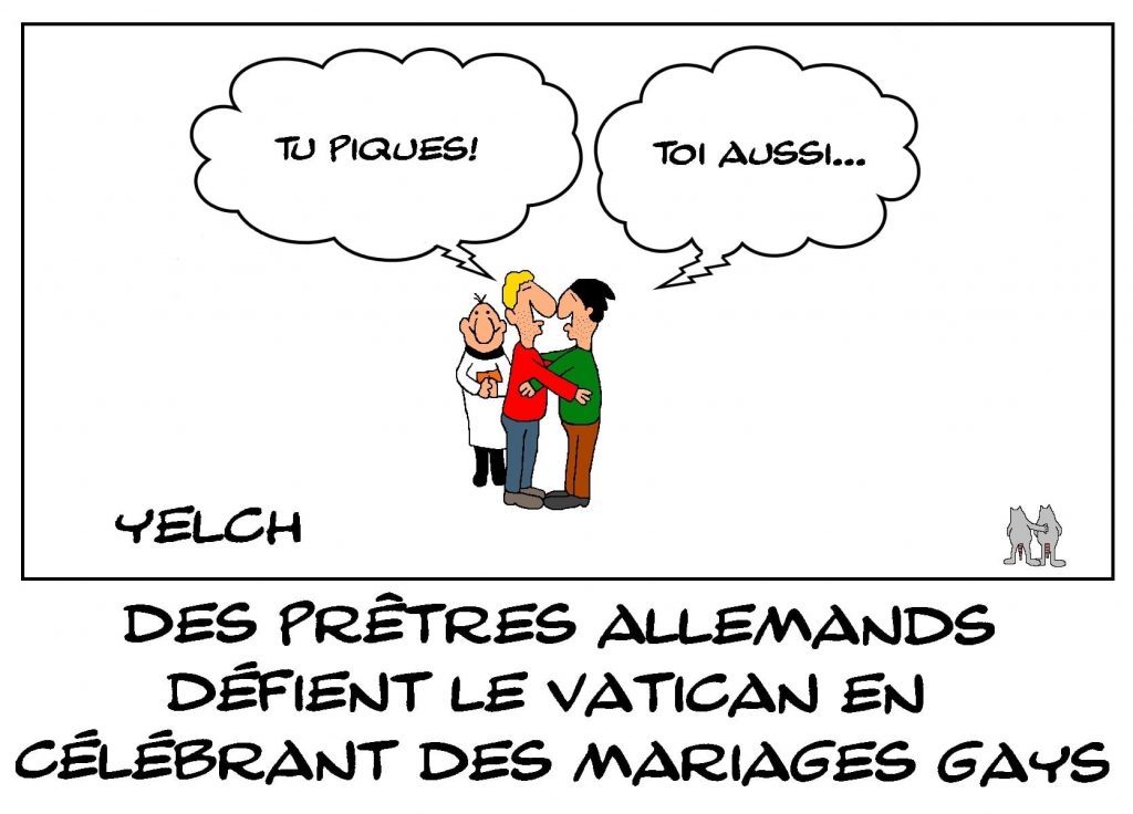 dessins humour Allemagne mariages gays image drôle défi Vatican