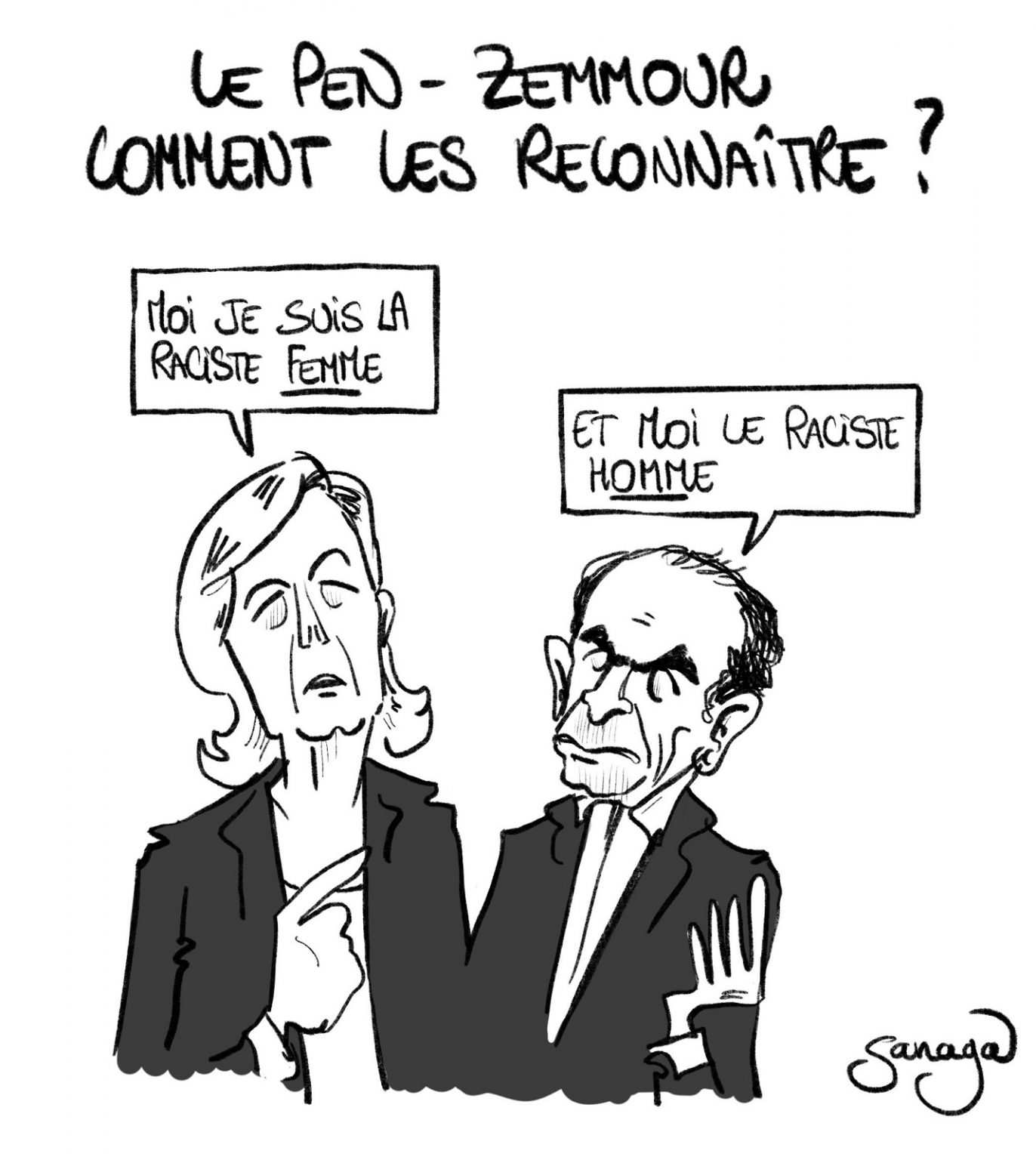 Le Pen – Zemmour : Comment les reconnaître ? – Blagues et Dessins