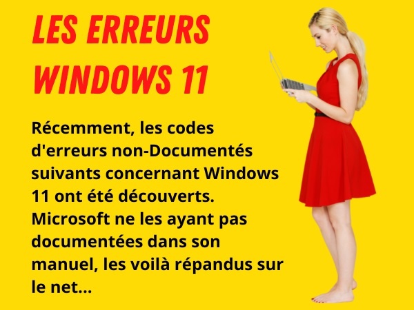 blague informatique, blague Windows 11, blague erreurs, blague Microsoft, blague documentation, blague codes d'erreurs, humour