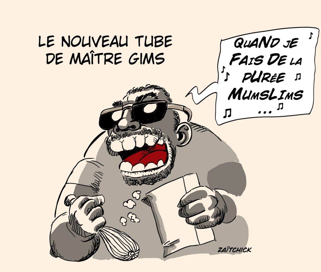 dessin presse humour Gims islam image drôle vœux bonne année