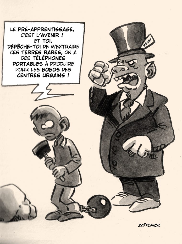 dessin presse humour Medef image drôle apprentissage