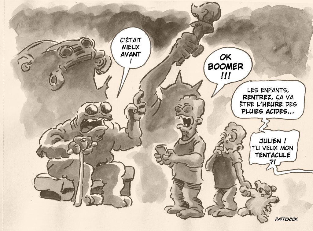 dessin presse humour boomer image drôle apocalypse