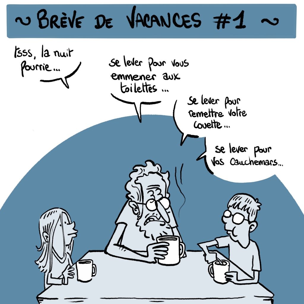 dessin presse humour vacances image drôle cauchemar enfants