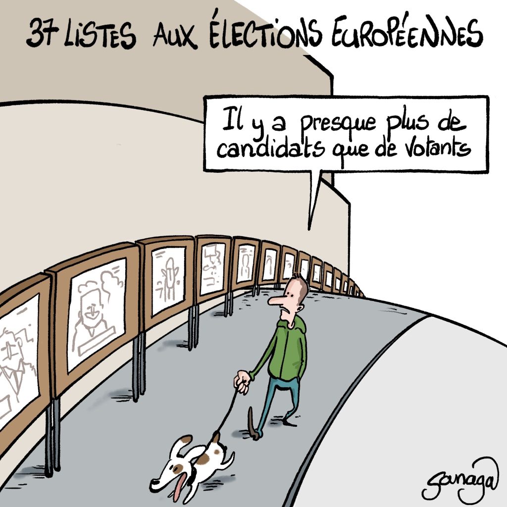 dessin presse humour listes électorales image drôle élections européennes