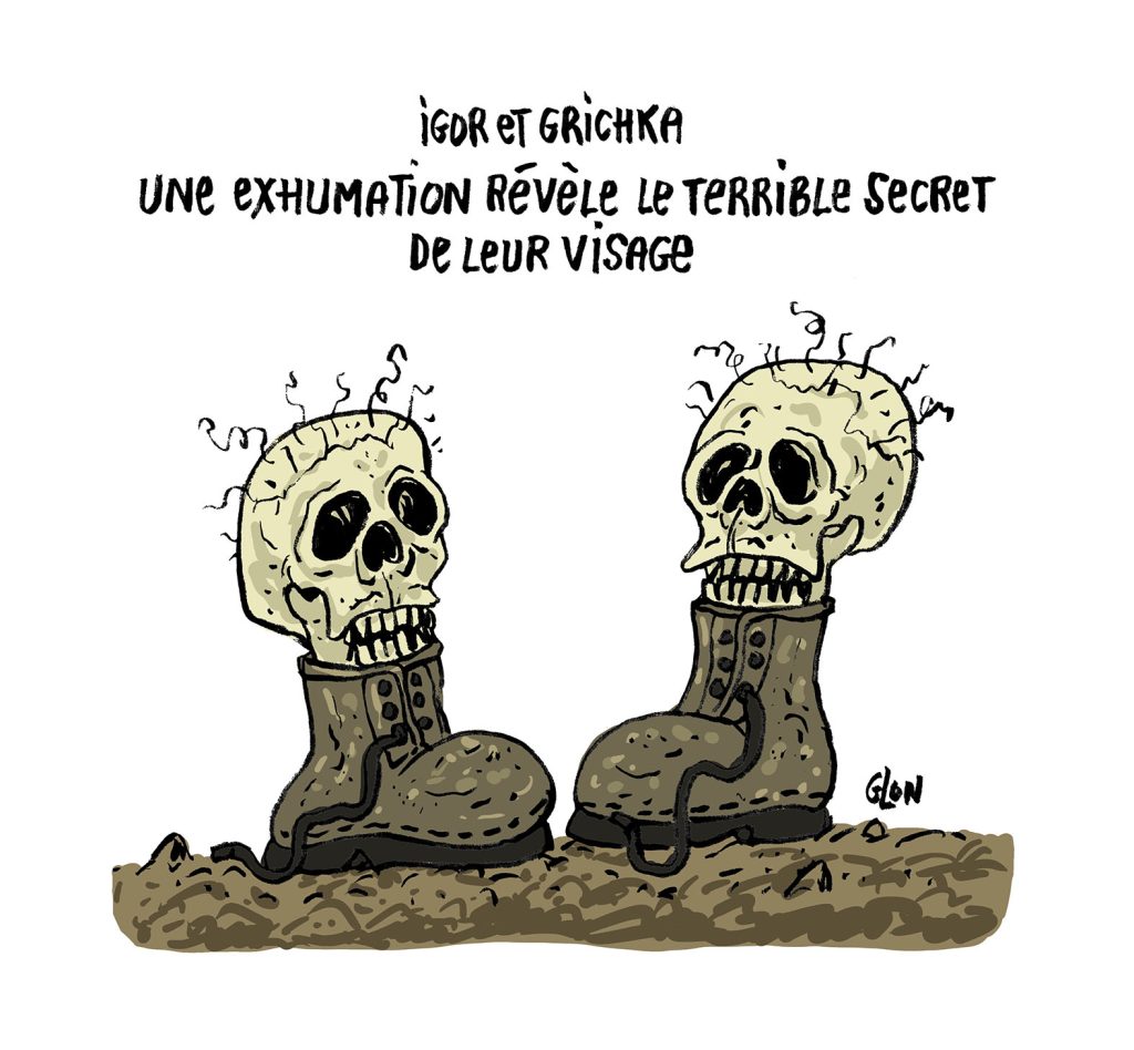 dessin presse humour secret visage image drôle frères Bogdanoff