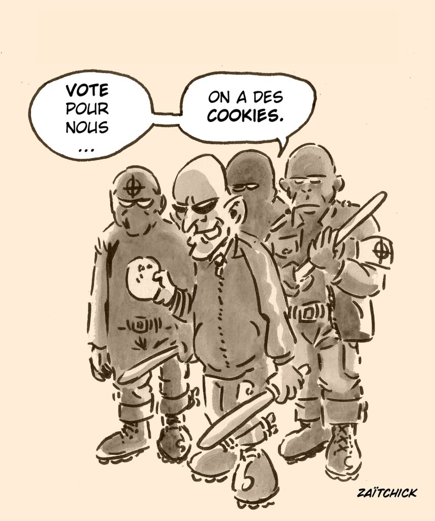 dessin presse humour extrême droite image drôle élections européennes