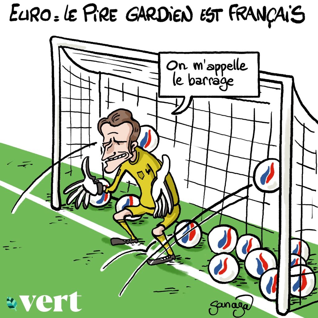 dessin presse humour élections législatives Euro 2024 image drôle Emmanuel Macron