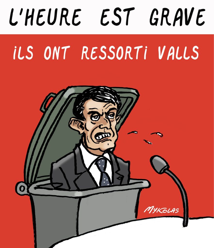 dessin presse humour Manuel Valls image drôle élections législatives