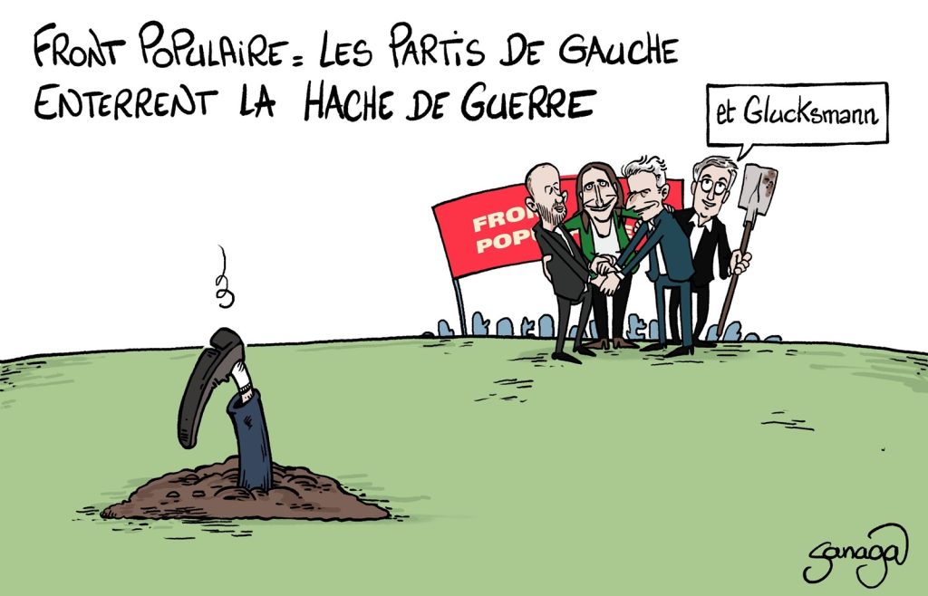 dessin presse humour élections législatives image drôle Nouveau Front Populaire