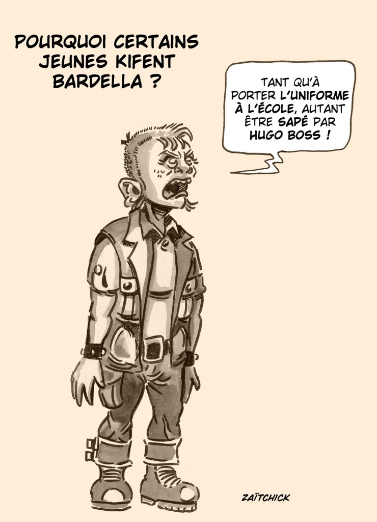 dessin presse humour jeunesse image drôle Jordan Bardella