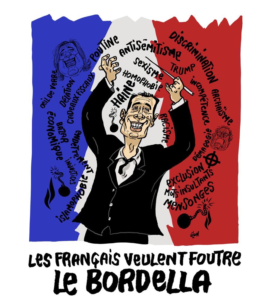 dessin presse humour élections législatives image drôle Jordan Bardella