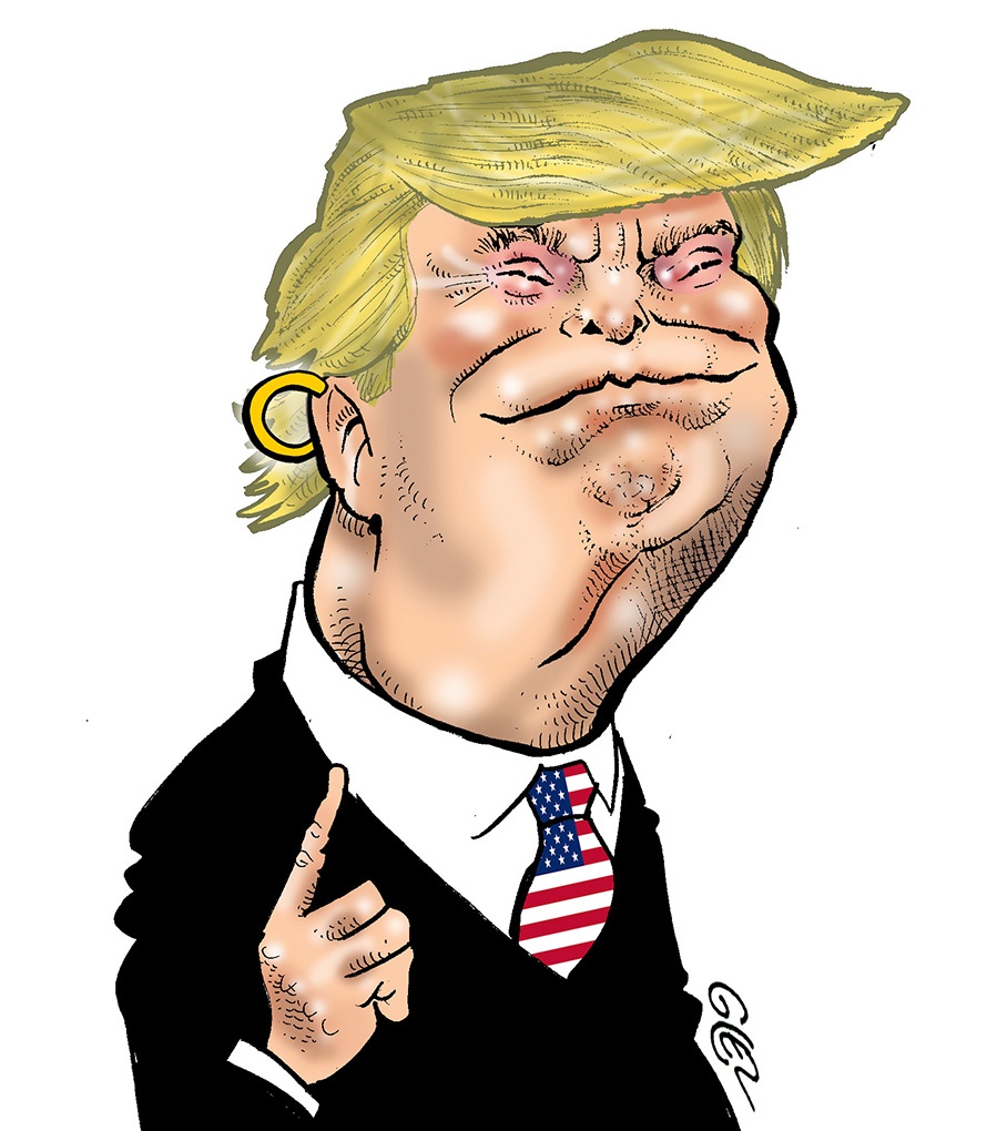 dessin presse humour Donald Trump image drôle tentative assassinat