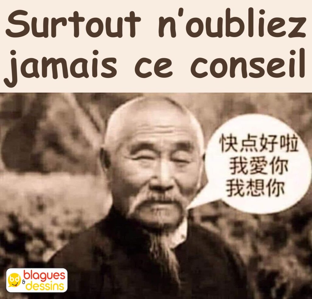 dessin humour sagesse image drôle proverbe chinois