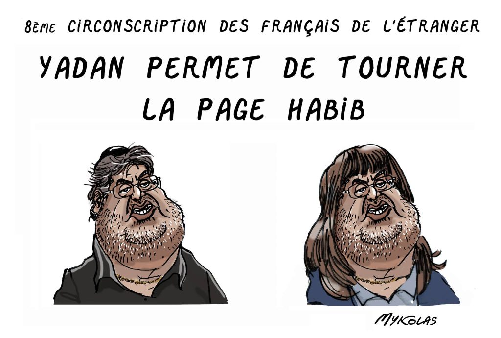 dessin presse humour Caroline Yadan image drôle Meyer Habib