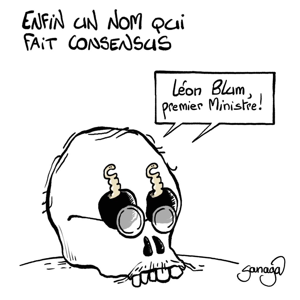 dessin presse humour Nouveau Front Populaire image drôle proposition premier ministre