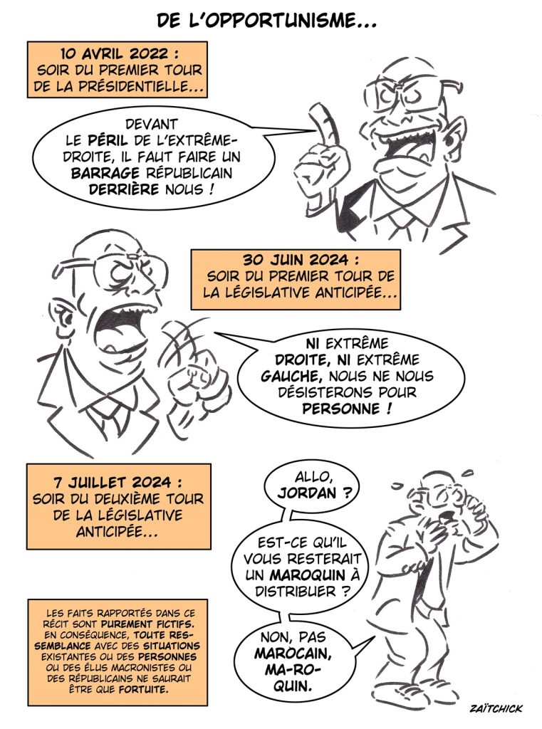 dessin presse humour législatives anticipées image drôle opportunisme