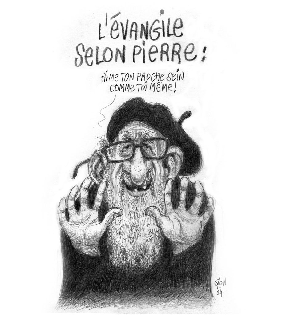 dessin presse humour accusation agression sexuelle image drôle Abbé Pierre