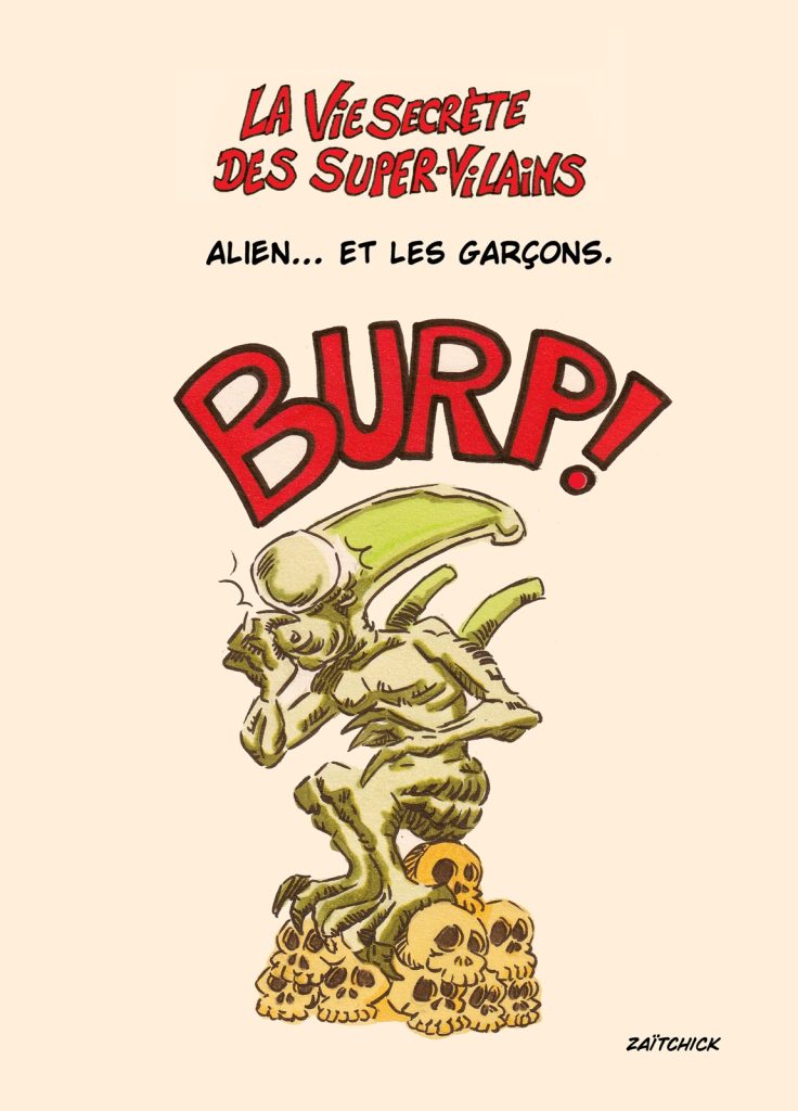 dessin presse humour super-vilains image drôle Alien