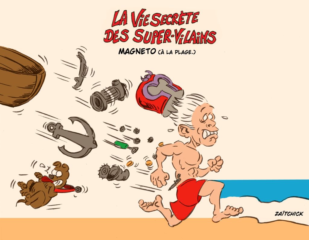 dessin presse humour super-vilains image drôle Magnéto