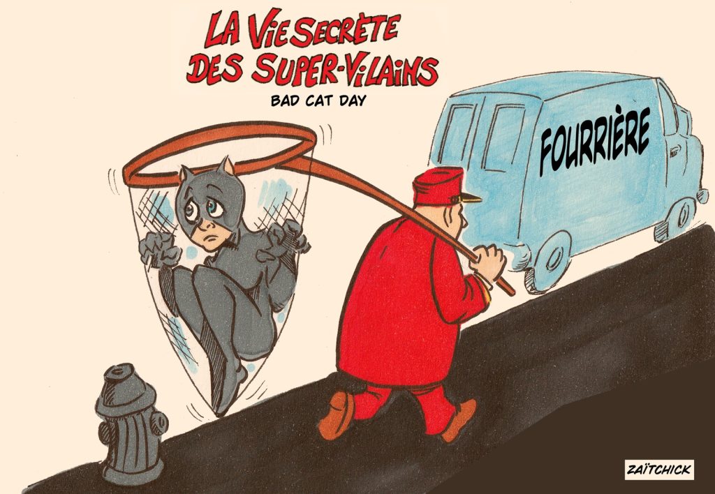 dessin presse humour super-vilains image drôle Catwoman