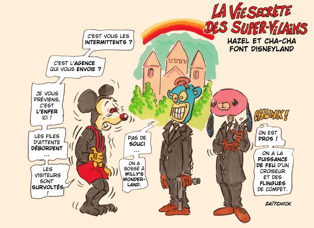 dessin presse humour super-vilains image drôle Hazel Cha-Cha