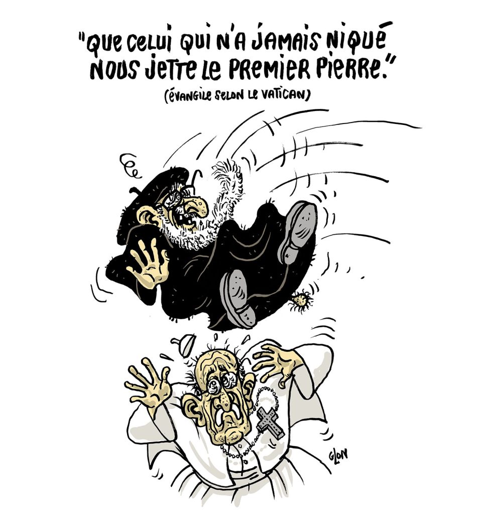 dessin presse humour accusation agression sexuelle image drôle Abbé Pierre