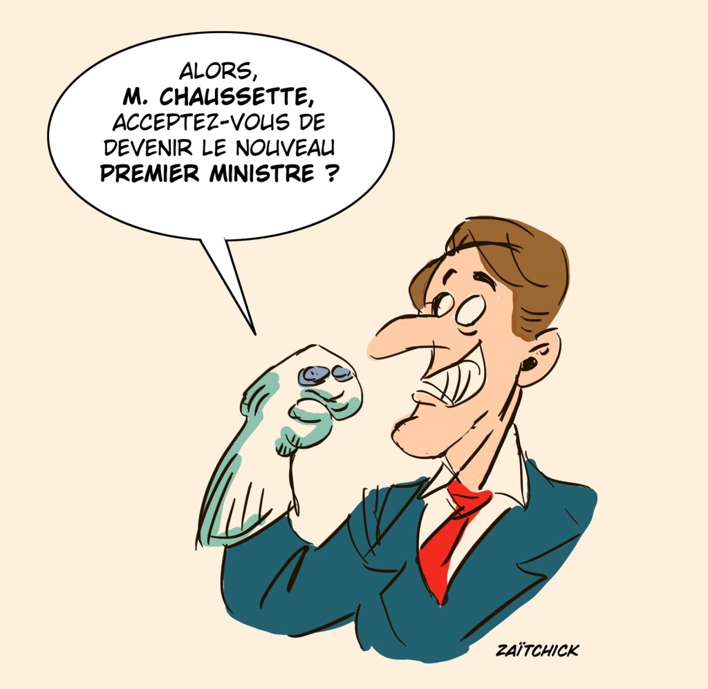 dessin presse humour Emmanuel Macron image drôle nomination premier ministre