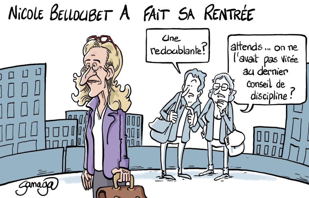 dessin presse humour démission Nicole Belloubet image drôle rentrée scolaire