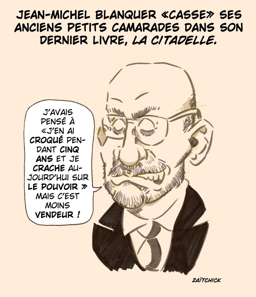 dessin presse humour dernier livre image drôle Jean-Michel Blanquer