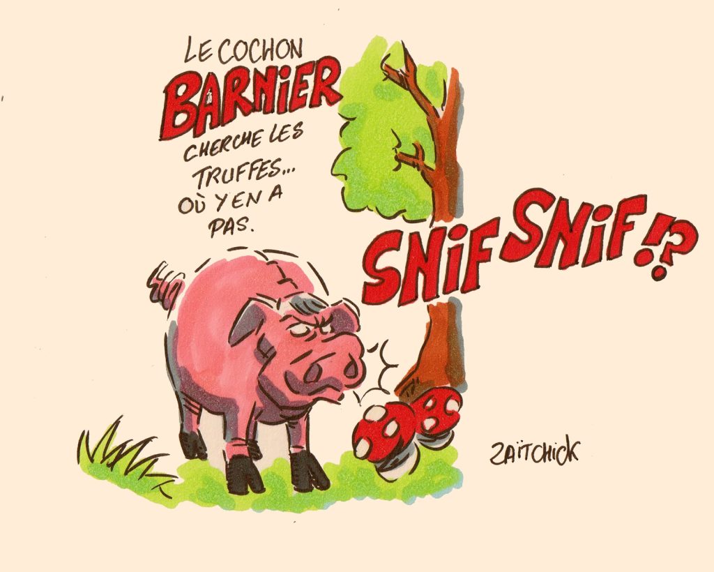 dessin presse humour Michel Barnier image drôle formation gouvernement