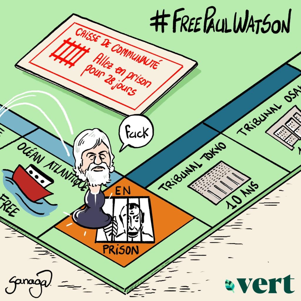 dessin presse humour arrestation Paul Watson image drôle Groenland