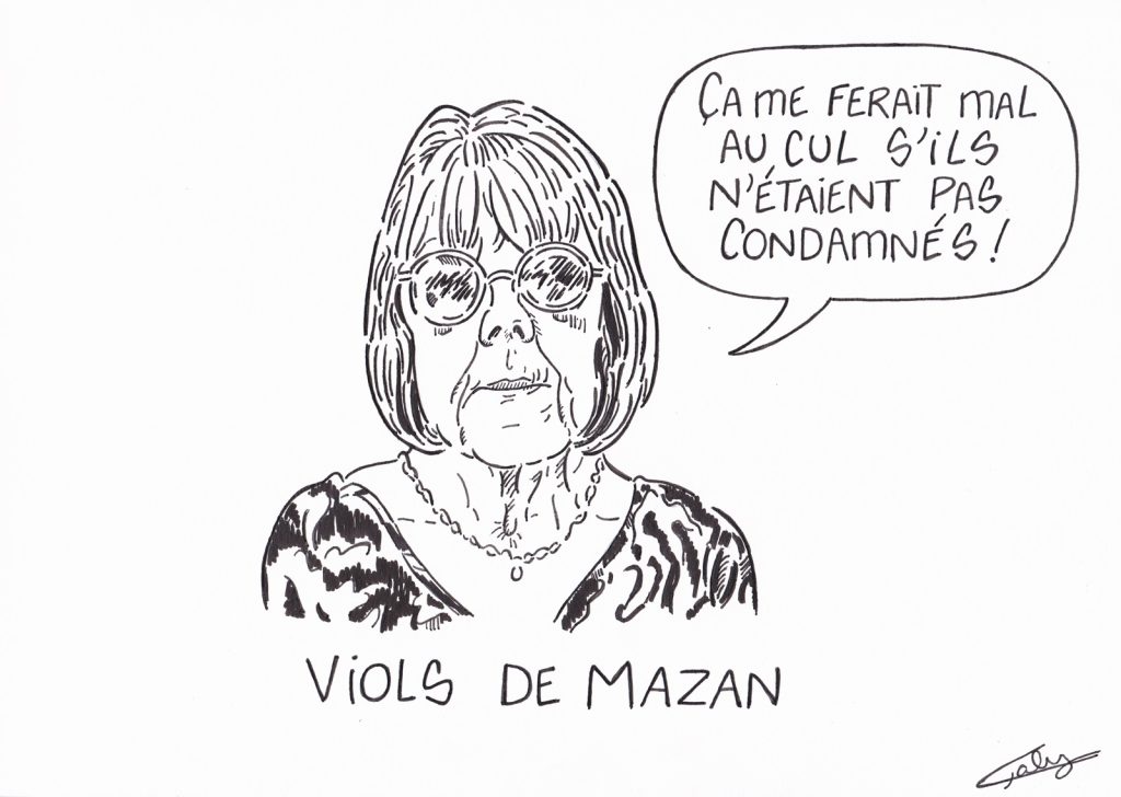 dessin presse humour viols Mazan image drôle affaire Pélicot