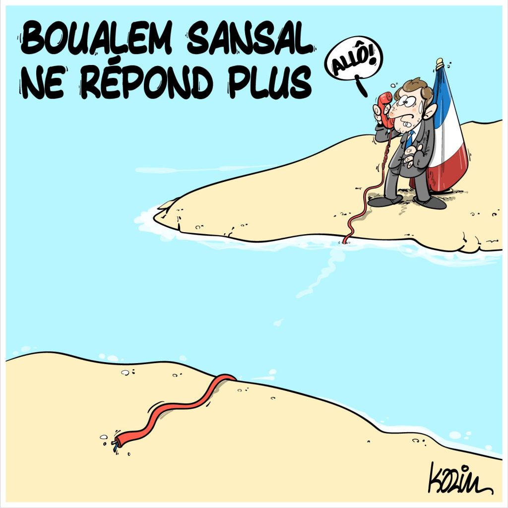 dessin presse humour interpellation Algérie image drôle Boualem Sansal