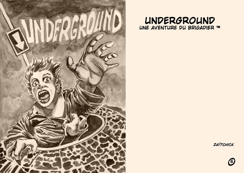 image drôle Le Brigadier Underground nouvelle illustrée