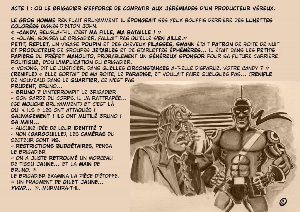 image drôle Le Brigadier Underground nouvelle illustrée