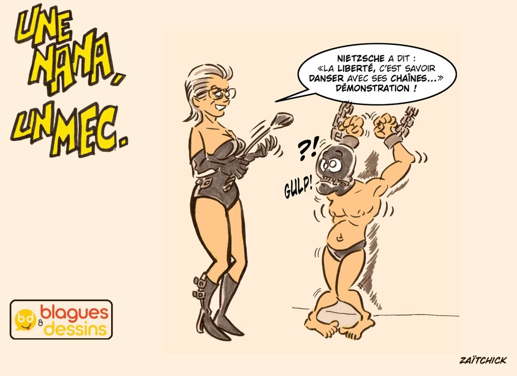 blague dessin humour mec nana homme femme jeux sexuels sado-masochisme