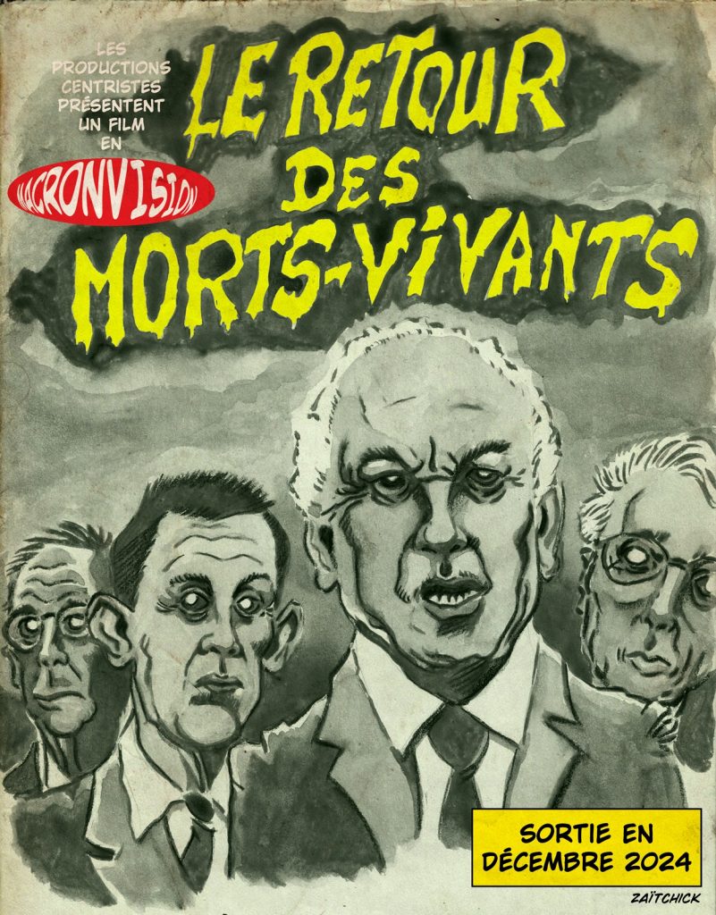 dessin presse humour morts-vivants image drôle gouvernement Bayrou