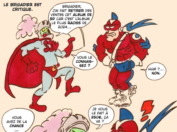 image drôle Le Brigadier SLW album Spirou Dany retrait vente